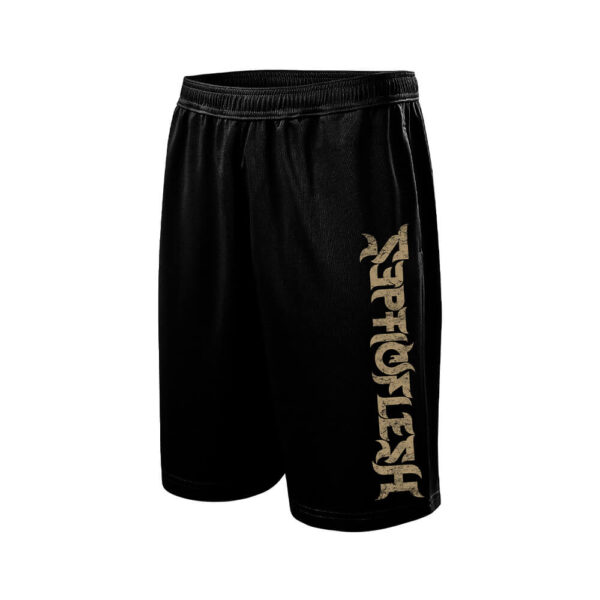 Septicflesh Gold Logo Shorts